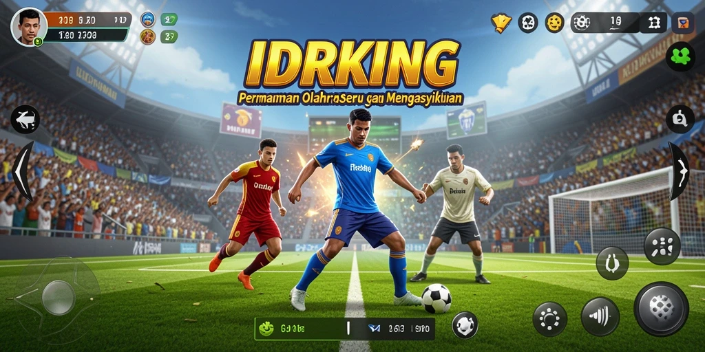 Tampilan gameplay menarik dari IDRKING yang penuh aksi olahraga.
