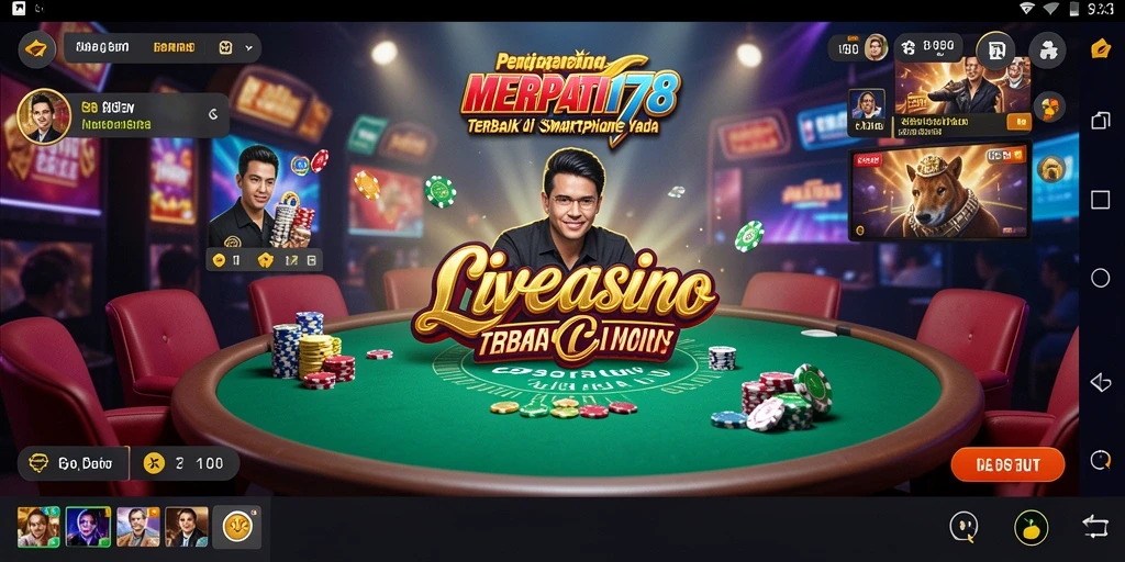 Tampilan gameplay Live Casino yang interaktif dan mendebarkan.