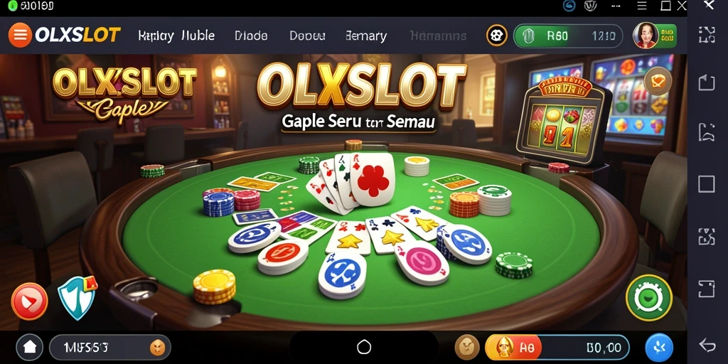 Tampilan menarik dari gameplay Gaple di OLXSLOT.