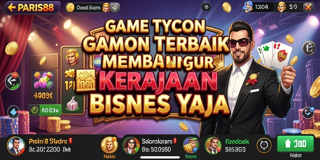 Tampilan gameplay Tycoon dalam PARIS88 yang menarik dan interaktif.