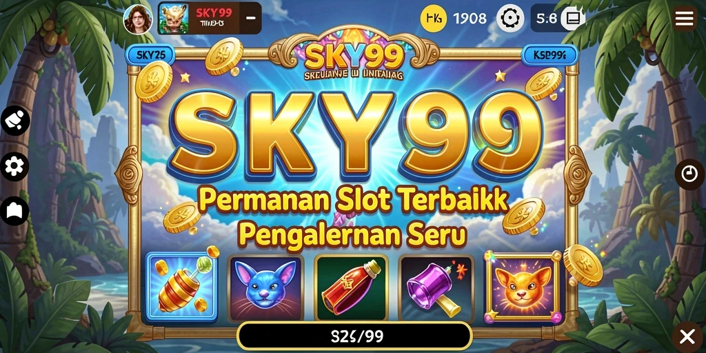 Tampilan gameplay Slot SKY99 yang memukau dan mengasyikkan.